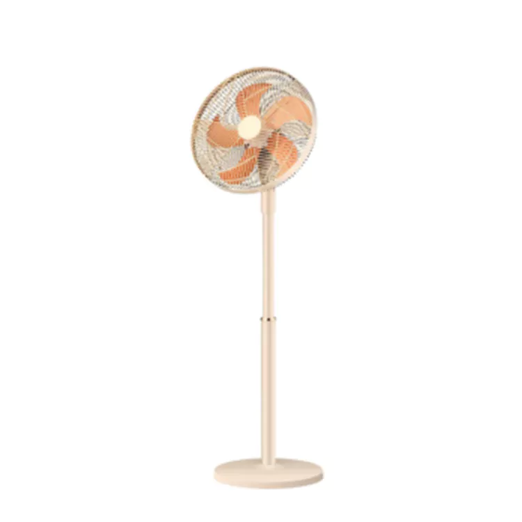 Ventilador de piso estilo crema simple para el hogar